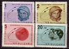 L1634 - BULGARIE BULGARIA AERIENNE Yv N°98/101 ** ESPACE SPACE - Posta Aerea