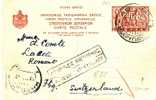 G24042 /  - GRIECHENLAND - Ganzsachenkarte P 47, Ungenaue Anschrift, Zensur - Postal Stationery