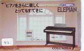 Telefonkarte Telecarte KLAVIER - PIANO (42) MUSIKINSTRUMENTE Phonecard Japan MUSIQUE - MUSIC - MUZIEK - MUSIK - Música