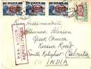 G45040 / - GRIECHENLAND -  Neuer Wertaufdruck 1946  Per Luftpost Nach Indien - Briefe U. Dokumente