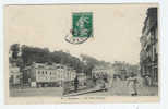 CPA Bolbec 76 Seine Maritime La Place Carnot Animée Vieux Bus Enseignes Faubry Daniel édit BF écrite Timbrée 1908 - Bolbec