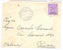 2800)lettera Con 50c Amm Lire Da Calatabiano A Pedara Il 11-7-1944 - Marcophilie