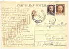 2809)intero Postale Vinceremo Con 30c Imperiale + 30c Imperiale S.F. Da Reggio Calabria A Catania Il 25-1-1945 - Marcophilie