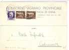 2813)cartollina Con 2x5c Imperiale +50c Imperiali P.M. Da Enna A Catenanuova Il 9-2-1945 - Poststempel