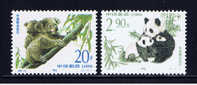 VRC+ China Volksrepublik 1995 Mi 2630-31** Koala Und Panda - Neufs