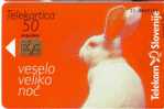 HAPPY EASTER ( Slovenia 9.000 Ex. ) *** Heureux Pâques - Ostern - Feliz Pascua - Buona Pasqua * Rabbit - Lapin - Rabbits - Stagioni