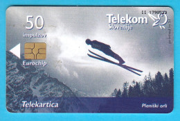 PLANICA SKI JUMPING - Klaus Ostvald .. Slovenia Rare Card Only 1.993 Ex. Saut à Ski Skispringen Salto Con Esquís Skiing - Slovénie