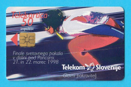 PLANICA SKI JUMPING - Slovenia Rare Card Only 30.000 Ex. * Saut à Ski Skispringen Salto Con Esquís Skiing - Slovénie