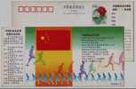 Runing,flag,China 2000 Sydney Olympic Games China Team 25 Events Advertising Pre-stamped Card - Ete 2000: Sydney