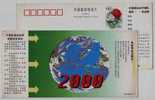 Globe,Torch,China 2000 Sydney Olympic Games 28 Events Advertising Pre-stamped Card - Zomer 2000: Sydney