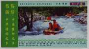 River Rafting On Rubber Boat,China 2005 Jing'an National Forest Park Tourism Advertising Pre-stamped Card - Rafting