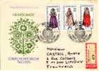 RDA  FDC  Costumes Historiques Sorabes  2 Devants D´enveloppes Ayant Circulé - Storia Postale