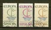 CYPRUS1966 CTO Stamp(s) Europe 270-272 - 1966