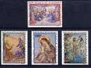 DAHOMEY 1968, TABLEAUX DE FOUJITA, 4 Valeurs, Poste Aérienne, NEUFS MINT. R060 - Religieux