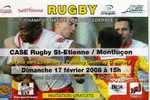 BILLET De Match SAINT ETIENNE/MONTLUCON (Championnat De Fédérale 2) - Rugby
