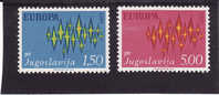 B1762 - Yougoslavie 1972 - Yv.no.1343/4 Neufs** - 1972