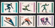 BULGARIA / BULGARIE - 1964 - Jeux Olimpiques Hiver - Innsbruck´64 - 6v** - Ongebruikt