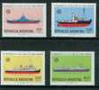 Bateaux, Navires, Marine - Flotte Fluviale - ARGENTINE - 20° Anniversaire - N° 1152 à 1155 ** - 1978 - Unused Stamps