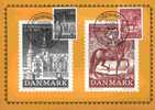 CPJ Danemark 1981 Musée Frederiksborg 100 Ans Christian IV & Vue Musée 1878 2 Timbres - Musea