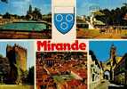 CPSM. MIRANDE. 5 VUES. BLASON. - Mirande