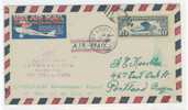 1927 - 28 Lindbergh's Flight New York To Paris On Cover - 1c. 1918-1940 Lettres