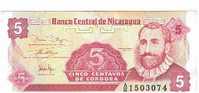 NICARAGUA,5 CENTAVOS 1991 KM#168 SC    DL-3207 - Nicaragua