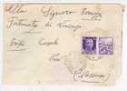 2957)lettera Con 50c Propaganda Di Guerra Da Palermo A Messina Il 9-2-1943 - Poststempel