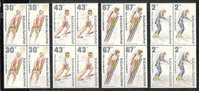 BULGARIA / BULGARIE - 1991 - Jeux Olimpiques Hivers - Albertville - 1992 - Bl.du 4** - Unused Stamps