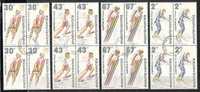 BULGARIA / BULGARIE - 1991 - Jeux Olimpiques Hivers - Albertville -1992 - Bl.de 4 Obl - Unused Stamps