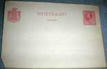 Suriname,Stationery,Briefkaart,For Abroad,Red,vintage Postcard,CORNER MISSING - Suriname ... - 1975