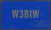 Radio Card W3BIW U.S.A. - Singes