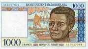 MADAGASCAR  1.000 FRANCOS=200 ARIARY  1994  KM#76  PLANCHA/UNC   DL-3317 - Madagaskar