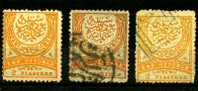Türkey Mi.N° 2 Mal 62aA ** + Gestempelt Und 1 Mal 62 AcA Gestempelt; Großer Halbmond - Used Stamps