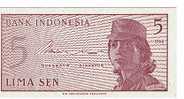 INDONESIA,5 SEN 1964 K91 SC  DL-3438 - Indonesia