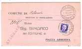 2979)lettera Con 50c Imperiale P.M. Da Catania A Città Il 3-3-1945 - Marcophilie