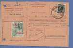 401 Op Ontvangkaart Met Cirkelstempel COURT-ST-ETIENNE - 1934-1935 Leopoldo III