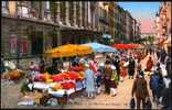 06 NICE,  Le Marché Aux Fleurs, CPA Très Colorée, Animée, Ed Rostan & Munier, Dos Div Vierge, - Mercadillos