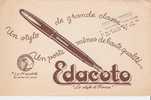 #Bv034 - Buvard - Stylo EDACOTO - Cachet Papeterie VACHER COLOMB - La Tour Du Pin - Isere - Stationeries (flat Articles)