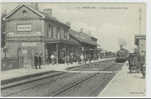 870 C/ CPA  NOYELLES   (80)    LA GARE  ARRIVEE D' UN TRAIN - Noyelles-sur-Mer