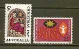 AUSTRALIA 1969 MNH Stamp(s) Christmas 422-423 - Nuevos