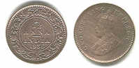 1/2 ANNA 1935 GEORGES V - India