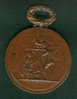 03 Médaille Société Mixte De Tir De Moulins 03 Allier Par F.Vernon Diamètre 5 Cms Cuivre Rouge - Professionnels / De Société