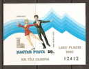 1979: Hongarije / Hungary / Ungarn / Hongrie - Michel: BL 140B ** - Hiver 1980: Lake Placid