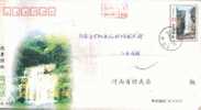 Qinglongxia  Waterfall,   Pre-stamped Cover , Postal Stationery - Otros & Sin Clasificación