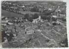 Cpsm 01 MONTLUEL Vue Aerienne Centre Ville Eglise Place - Montluel