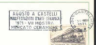 1971 Italia Castelli Targhetta  Porcelaine Ceramique - Porcelain