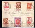 Belgique 1915, Lettre Avec Lion Debout, Albert 1er, Croix-Rouge, - 1914-1915 Croix-Rouge