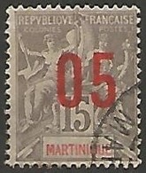 MARTINIQUE N° 78 OBLITERE Lettres Espacées - Gebraucht