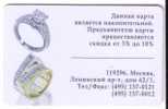 JEWELRY  ( Russia Gift Card ) *** Jewellery - Jewel - Bijou - Parure - Schmuck - Adorno - Aderezo - Gioielii * - Mode