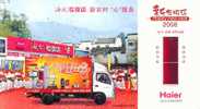 Haier Domestic Electric Appliances Ad , Truck , TV Set,   Pre-stamped Card , Postal Stationery - Trucks